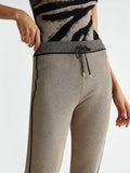 Pantaloni della tuta con righe in contrasto