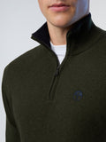 Maglione mezza zip