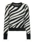 ONLY Pullover zebrata nero
