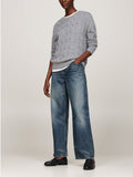 Maglioncino girocollo a trecce soft wool