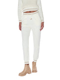 YES-ZEE D Pantaloni sportivi in maglia avorio