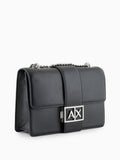 AX ARMANI D Tracollina con logo e catena nero
