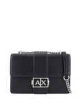 AX ARMANI D Tracollina con logo e catena nero