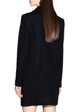 AX ARMANI D Cappotto in misto lana nero