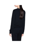 AX ARMANI D Felpa girocollo basic nero