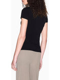 AX ARMANI D T-shirt basic regular logo bianco