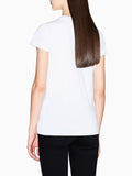 AX ARMANI D T-shirt con logo firmato bianco