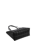 AX ARMANI D Borsa con trama intrecciata logo AX nero
