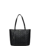 AX ARMANI D Borsa con trama intrecciata logo AX nero
