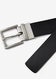 AX ARMANI U Cintura reversibile con fibbia girevole NERO/NAVY