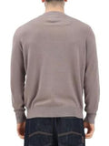 AX ARMANI U Maglioncino girocollo logo tortora