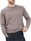 AX ARMANI U Maglioncino girocollo logo tortora