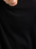 AX ARMANI U Maglioncino girocollo logo nero