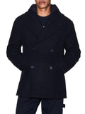 AX ARMANI U Cappotto con cappuccio BLU SCURO