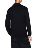 AX ARMANI U Cardigan zip in misto viscosa nero