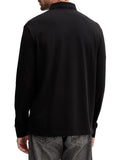 AX ARMANI U Polo manica lunga basic con piccolo logo nero