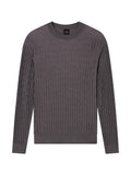AX ARMANI U Maglioncino con texture ondulata grigio