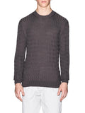 AX ARMANI U Maglioncino con texture ondulata grigio