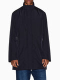 AX ARMANI U Giubbotto trench lungo BLU SCURO