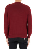 AX ARMANI U Maglioncino girocollo basic rosso