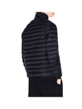 AX ARMANI U Piumino trapuntato collo alto nero