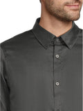 AX ARMANI U Camicia con microfantasia BLU SCURO