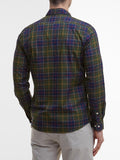 BARBOUR U Camicia wetheram tailored check verde