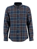 BARBOUR U Camicia fortrose tailored blu