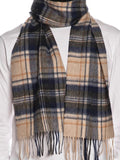 BARBOUR U Sciarpa new check tartan beige