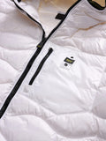 BLAUER U Piumino onda cappuccio Wave bianco