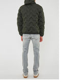 BLAUER U Piumino Piery a rombi VERDE SCURO