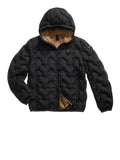 BLAUER U Piumino ad angoli Piery NERO/TABACCO
