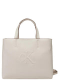 CK ACC.D PRE Borsa shopping sculpted mini bianco
