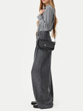 CK ACC.D PRE Pochette borsetta a spalla minimal monogram nero