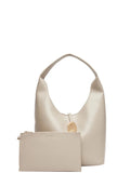 CK ACC.D PRE Borsa a palla Stone Lock Slouchy Small beige