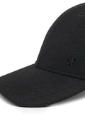 CK ACC.U COL Cappello baseball felt con placca logo metallo nero