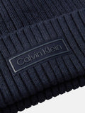 CK ACC.U COL Cappello zuccotto patch chunky a costine blu