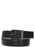 CK ACC.U PRE Cintura in pelle classic buckle 38mm nero
