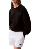 CK D COL Felpa girocollo french terry regular nero