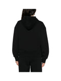 CK D COL Felpa zip e cappuccio logo emboss nero