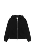 CK D COL Felpa zip e cappuccio logo emboss nero