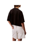 CK D COL T-shirt boxy logo graphic nero