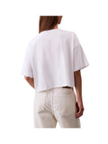 CK D COL T-shirt boxy logo graphic bianco