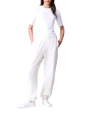 Pantaloni tuta joggers con logo french terry