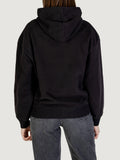 CK J D COL Felpa con cappuccio woven label peached nero