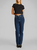 CK J D PRE T-shirt monogram baby cropped nero