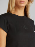 CK J D PRE T-shirt monogram baby cropped nero