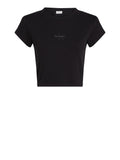 CK J D PRE T-shirt monogram baby cropped nero