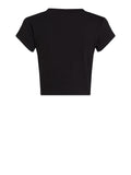 CK J D PRE T-shirt monogram baby cropped nero