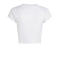 CK J D PRE T-shirt monogram baby cropped bianco